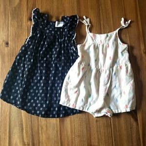 Gap & Old Navy Dress Romper Bundle 24m
